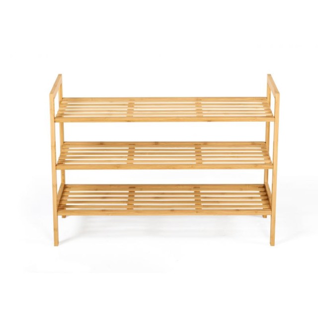 Ξύλινο Stand Αποθήκευσης Παπουτσιών με 3 Ράφια 70 x 26 x 50 cm Idom...
