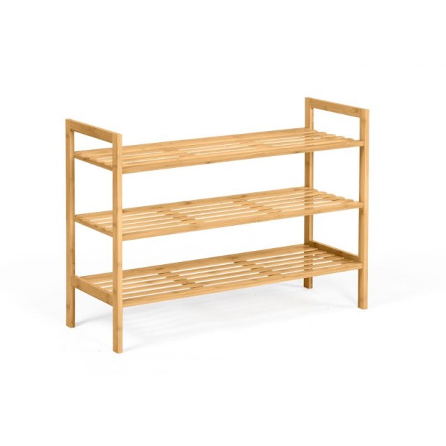 Ξύλινο Stand Αποθήκευσης Παπουτσιών με 3 Ράφια 70 x 26 x 50 cm Idom...