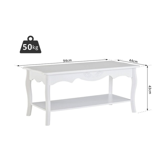 Ξύλινο Τραπέζι Σαλονιού 94 x 44 x 43 cm HOMCOM 833-238