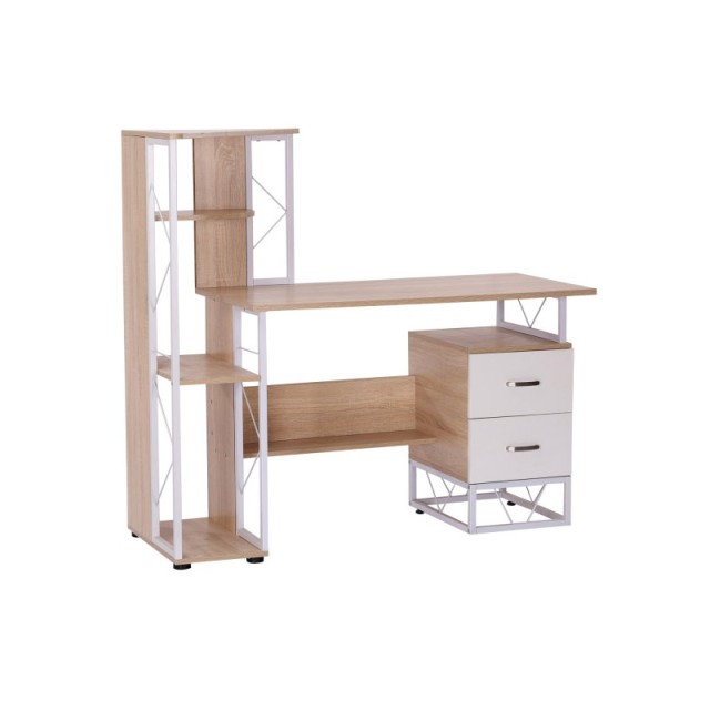 Ξύλινο Γραφείο με Θέση για Υπολογιστή 133 x 55 x 123 cm HOMCOM 920-016