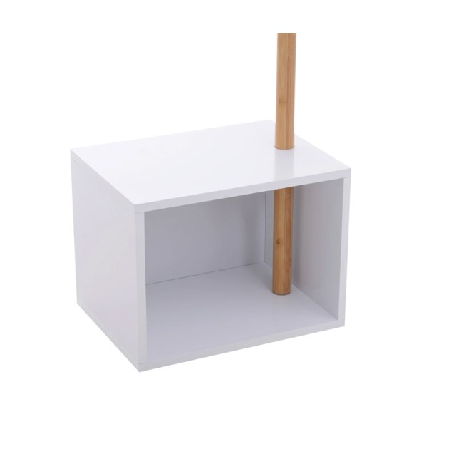 Ξύλινος Καλόγερος με 1 Ράφι 40 x 30 x 180 cm HOMCOM 831-224