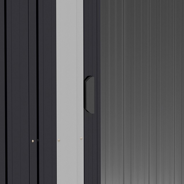 Υπόστεγο Outsunny Garden 2x1,5x1,9m από γαλβανισμένο χάλυβα, διπλή συρόμενη πόρτα και 4 εισαγωγές αέρα 845-536