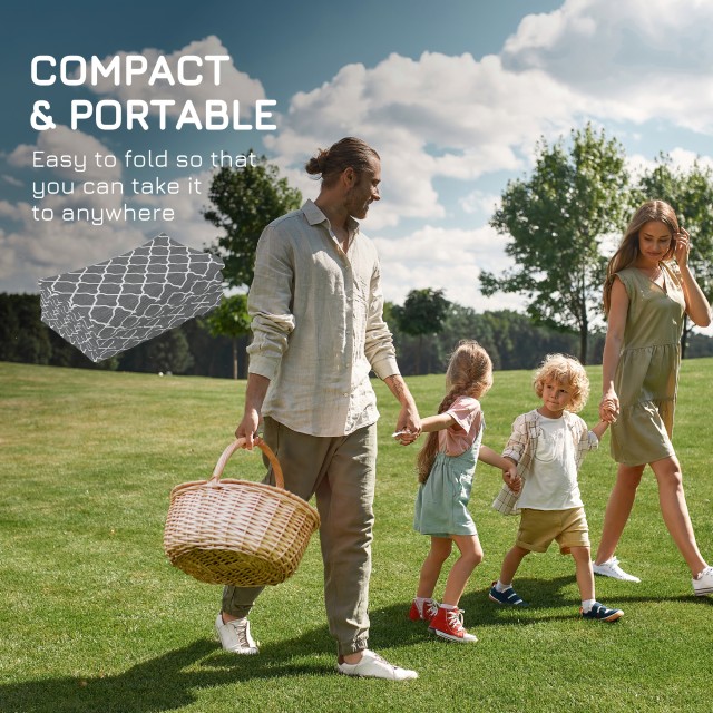 Outsunny Χαλί εξωτερικού χώρου 182x274 cm Πτυσσόμενο και αναστρέψιμ... Outsunny Χαλί εξωτερικού χώρου 182x274 cm Πτυσσόμενο και αναστρέψιμ...