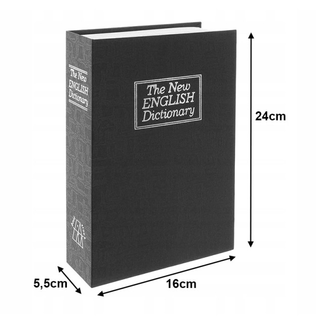 Λεξικό Χρηματοκιβώτιο Ασφαλείας 16 x 5.5 x 24 cm Verk Group 5907451321034