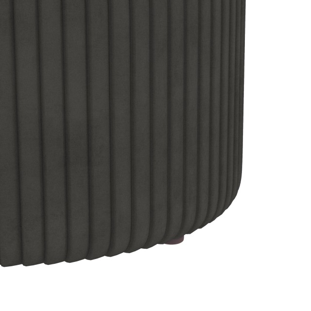 HOMCOM Storage Pouf 120 kg max για Σαλόνι, Είσοδο και Υπνοδωμάτιο, σε πολυεστέρα, 36x36x44 cm, Γκρι 838-439V00GY