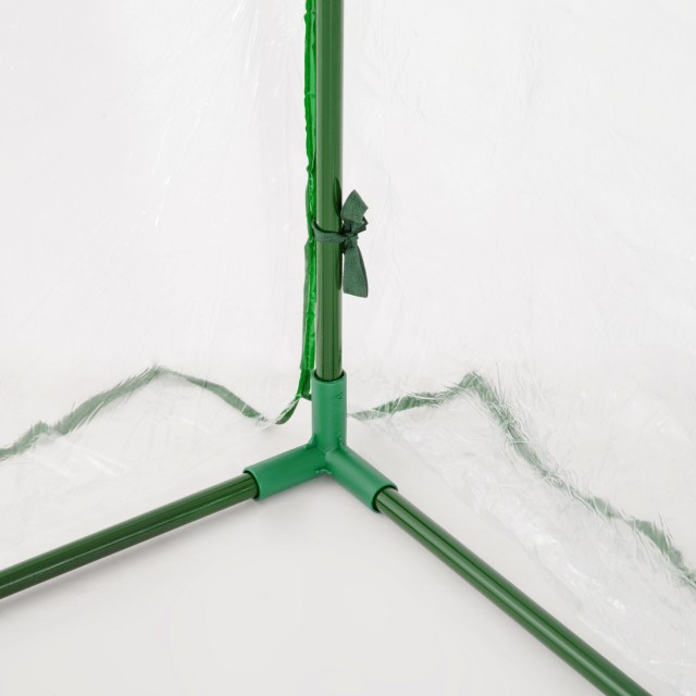 Outsunny Greenhouse Tunnel από ατσάλι και με κάλυμμα PVC, 200x100x80 cm, διαφανές και πράσινο 845-305V02