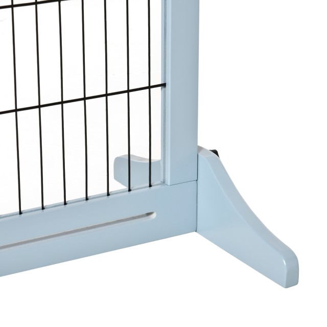 PawHut Indoor Extendable Dog Eraser από ξύλο και ατσάλι, 104-183x36x69cm, μπλε D06-119GY