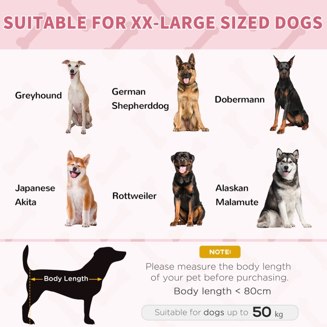 Κρεβάτι PawHut Raised Dog 50kg max με τσάντα ταξιδιού, από μέταλλο και ύφασμα Oxford, 122x92x23 cm, κόκκινο D04-069RD