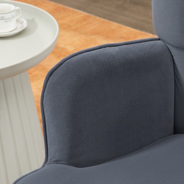 Βελούδινη Πολυθρόνα με Υποπόδιο 71 x 77 x 99 cm HOMCOM 839-778V00CG