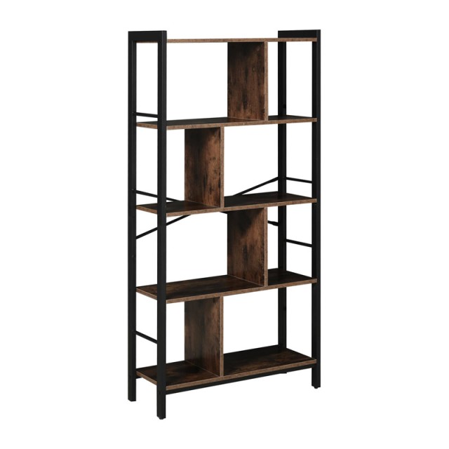 Μεταλλική Βιβλιοθήκη με 4 Ράφια 74 x 29.5 x 154 cm HOMCOM 838-047
