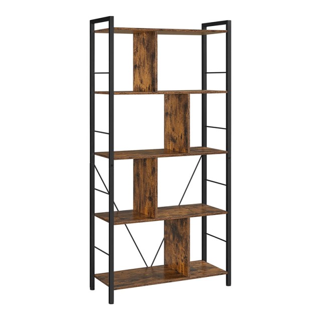Μεταλλική Βιβλιοθήκη με 5 Ράφια 74 x 30 x 150 cm VASAGLE LBC121B01