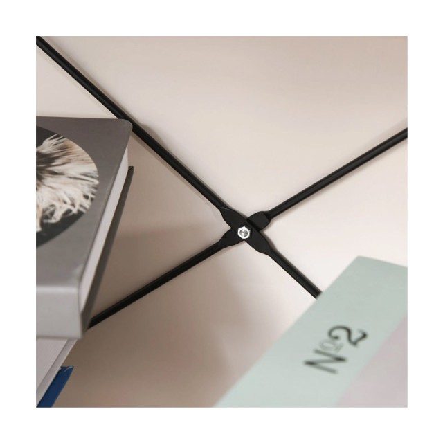 Μεταλλική Βιβλιοθήκη με 6 Ράφια 80 x 30 x 180 cm HOMCOM 836-279