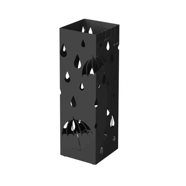 Μεταλλική Ομπρελοθήκη 15.5 x 15.5 x 49 cm Χρώματος Μαύρο Songmics LUC49B