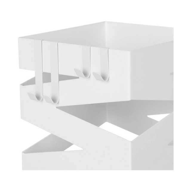 Μεταλλική Ομπρελοθήκη 15.5 x 15.5 x 49 cm Χρώματος Λευκό Songmics LUC16W