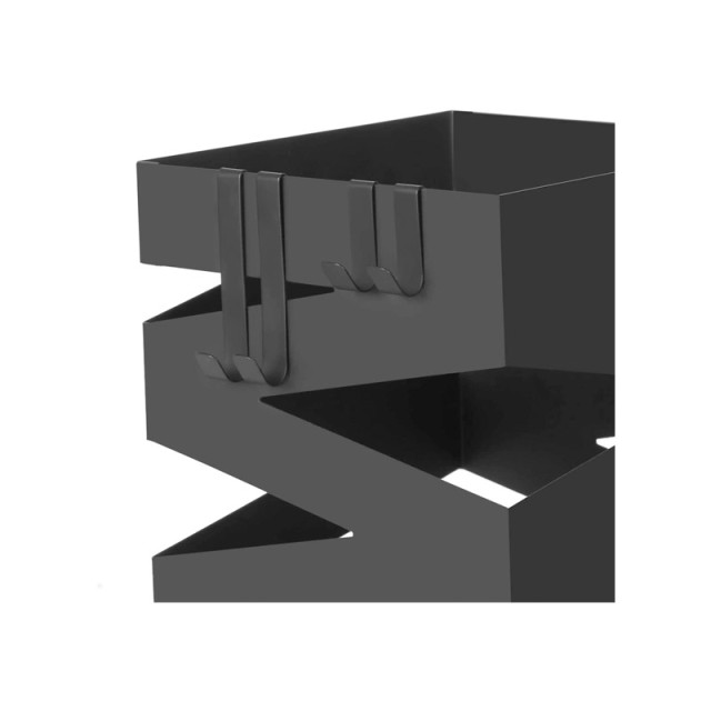 Μεταλλική Ομπρελοθήκη 15.5 x 15.5 x 49 cm Χρώματος Μαύρο Songmics LUC16B