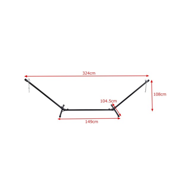 Μεταλλική Βάση Στήριξης Αιώρας 324 x 108 cm Costway OP2650