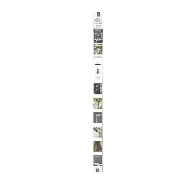 Μεταλλική Μπάρα Διακόσμησης Τραπεζιού 250 x 4 x 90 cm Home Deco Factory MO1322