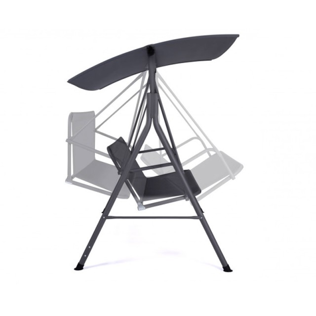 Μεταλλική Διθέσια Κούνια Εξωτερικού Χώρου με Κεκλιμένη Οροφή 170 x ...