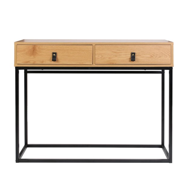 Μεταλλική Κονσόλα με 2 Συρτάρια 100 x 35 x 80.5 cm Home Deco Factory HD6623