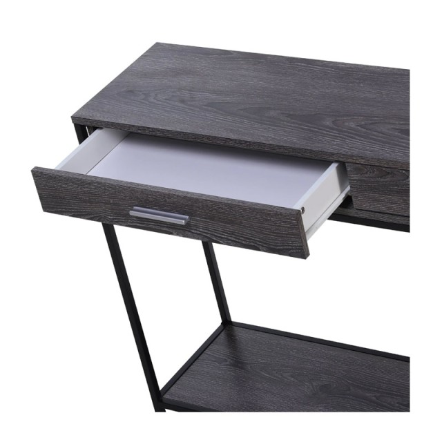 Μεταλλική Κονσόλα με 2 Συρτάρια 120 x 30 x 81.5 cm Χρώματος Γκρι HOMCOM 837-026GY