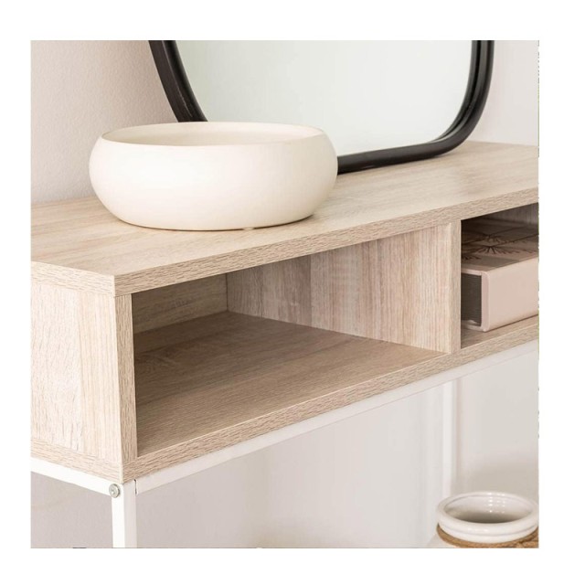 Μεταλλική Κονσόλα με 3 Ράφια 80 x 30 x 75 cm Bakaji 02839904