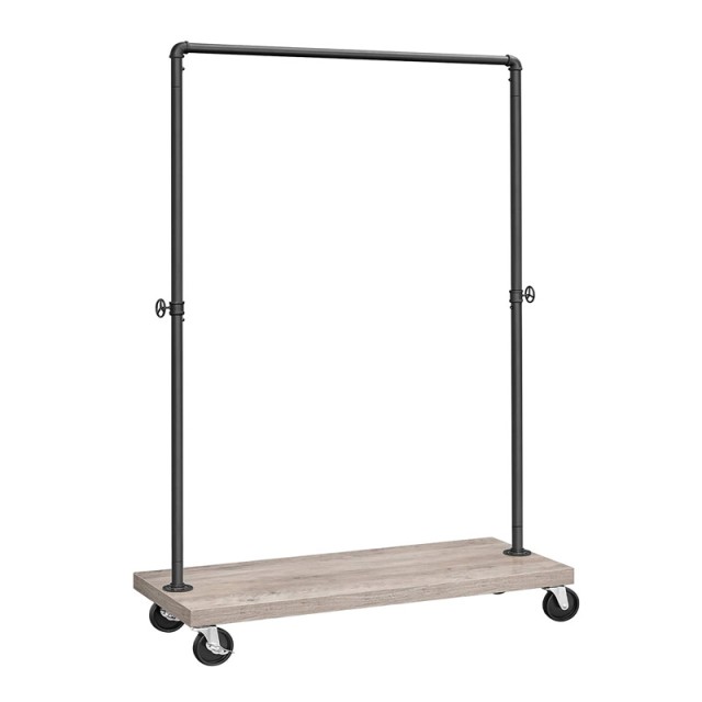 Μεταλλική Κρεμάστρα Ρούχων Δαπέδου 104.5 x 40 x 162 cm με Ρόδες VASAGLE HSR065B02