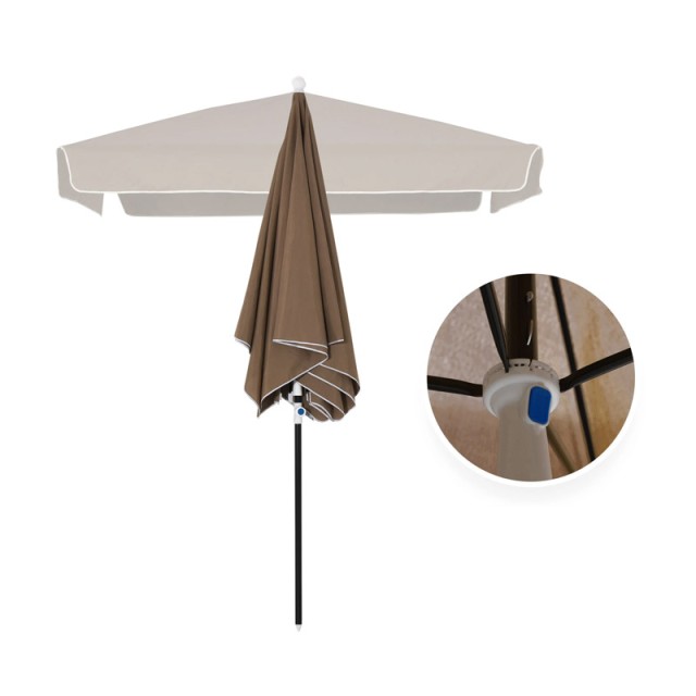Μεταλλική Ομπρέλα Δαπέδου 200 x 200 cm Outsunny 84D-093CF