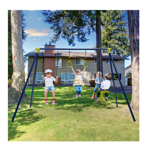 Μεταλλική Παιδική Χαρά 3 σε 1 278 x 142 x 177 cm Costway NP10766