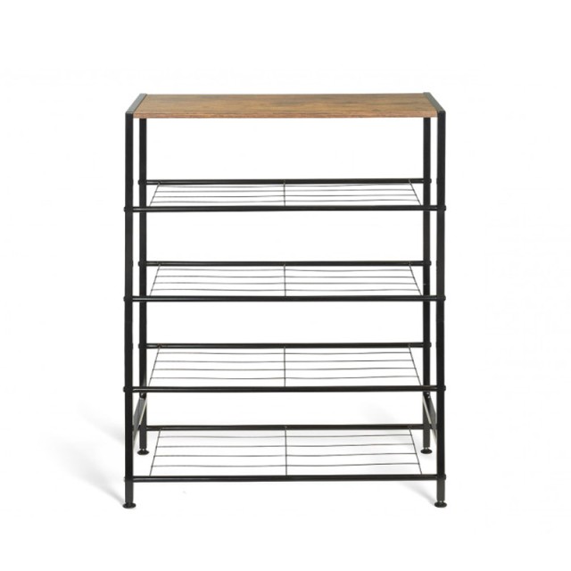 Μεταλλική Παπουτσοθήκη με 4 Ράφια Elize 63 x 30 x 80 cm Idomya 30087305