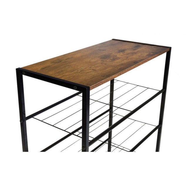Μεταλλική Παπουτσοθήκη με 4 Ράφια Elize 63 x 30 x 80 cm Idomya 30087305
