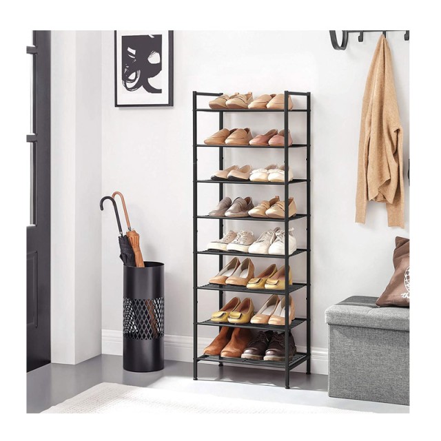 Μεταλλική Παπουτσοθήκη με 8 Ράφια 44.6 x 30.5 x 128.5 cm Songmics L...