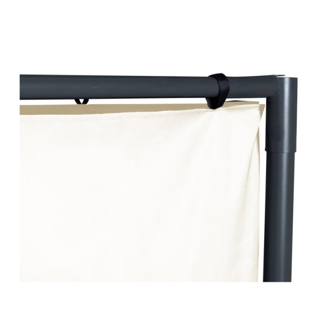 Μεταλλική Πέργκολα Κήπου με Υφασμάτινη Οροφή 3 x 3 x 2.2 m Χρώματος...