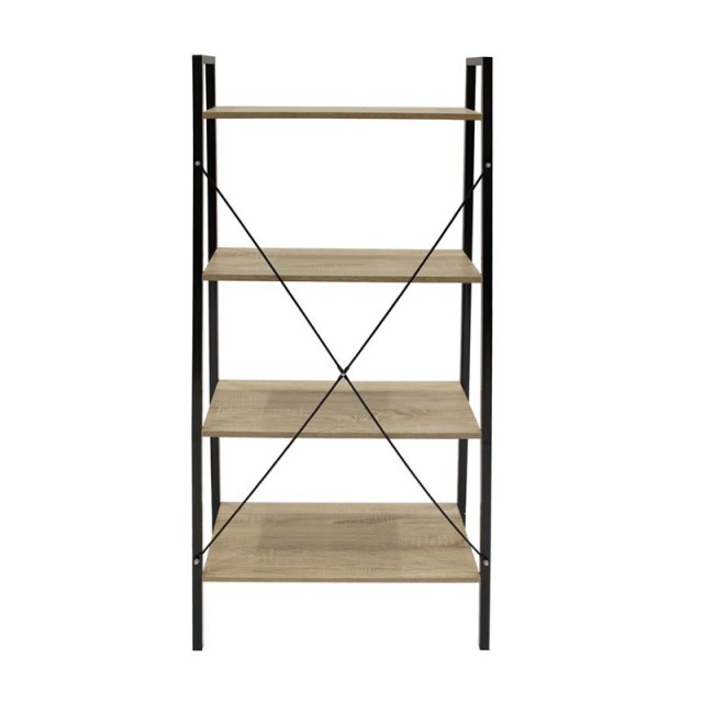 Μεταλλική Βιβλιοθήκη με 4 Ράφια 60 x 32.5 x 148 cm Home Deco Factory HD6429