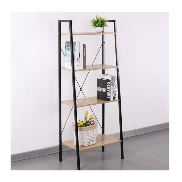 Μεταλλική Βιβλιοθήκη με 4 Ράφια 60 x 32.5 x 148 cm Home Deco Factory HD6429