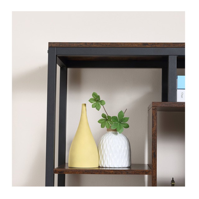 Μεταλλική Βιβλιοθήκη με 8 Ράφια και 2 Ντουλάπια 70 x 30 x 180 cm HO...