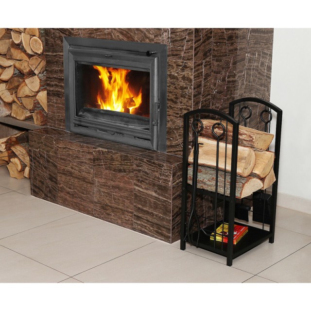 Μεταλλική Ξυλιέρα Τζακιού με Αξεσουάρ Kaminer 8785 Μεταλλική Ξυλιέρα Τζακιού με Αξεσουάρ Kaminer 8785