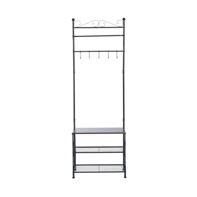 Μεταλλικό Έπιπλο Εισόδου με 3 Ράφια και 5 Κρεμάστρες 60 x 35 x 175 ...