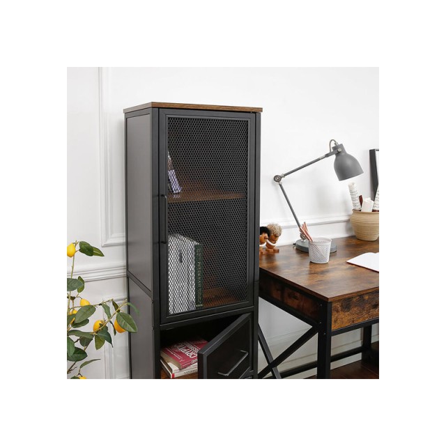 Μεταλλικό Έπιπλο με 3 Ντουλάπια 40 x 30 x 140 cm VASAGLE LSC054B01