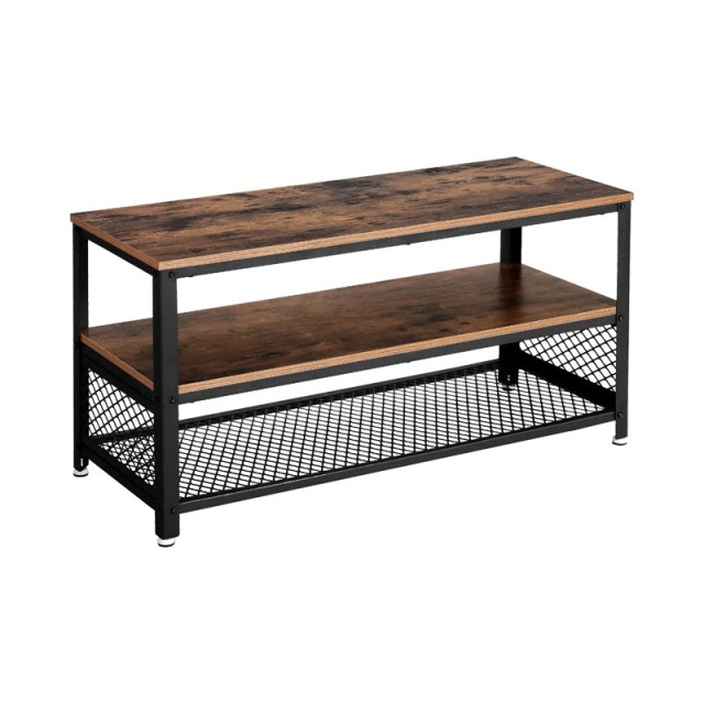 Μεταλλικό Έπιπλο Τηλεόρασης με 3 Ράφια 100 x 40 x 52 cm VASAGLE LTV40BX