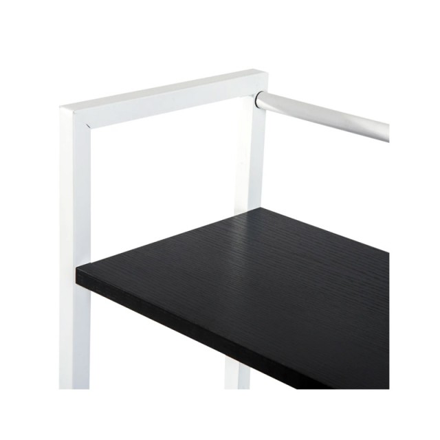 Μεταλλικό Γραφείο με 4 Ράφια 120 x 64 x 121 cm Χρώματος Λευκό HOMCOM 833-397BK