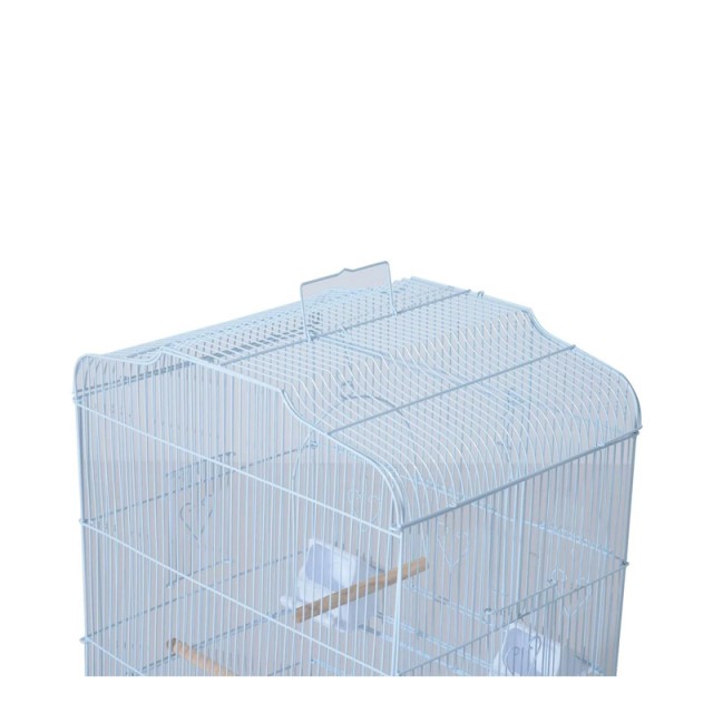 Μεταλλικό Κλουβί Πτηνών 47.5 x 36 x 91 cm Χρώματος Λευκό PawHut D10...