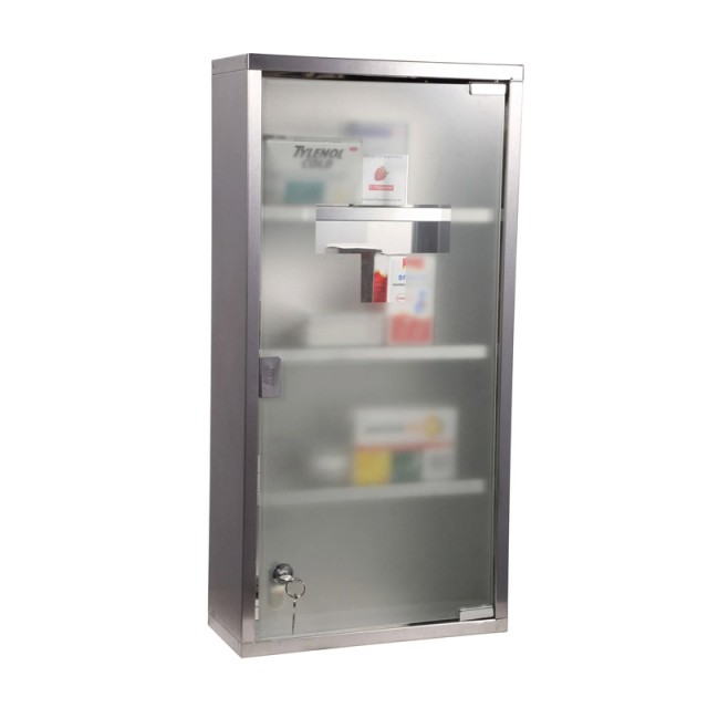 Μεταλλικό Ντουλάπι Φαρμακείου 60 x 30 x 12 cm Χρώματος Ασημί HOMCOM 02-0330