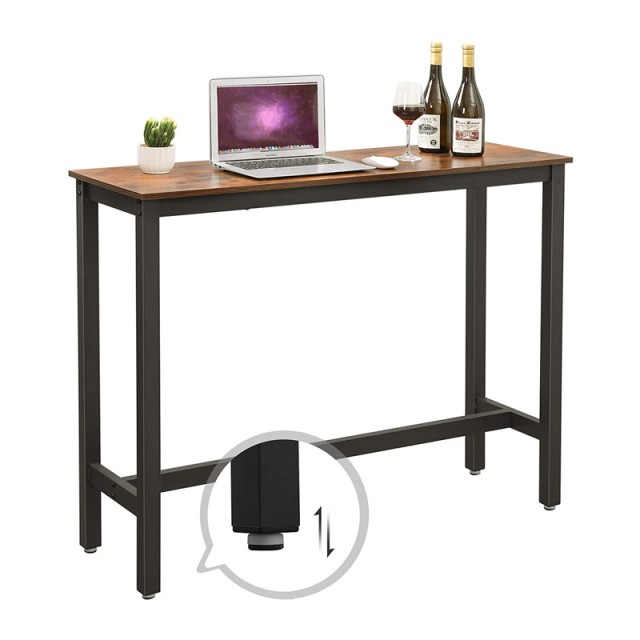 Μεταλλικό Ορθογώνιο Τραπέζι - Bar 120 x 40 x 100 cm VASAGLE LBT12X