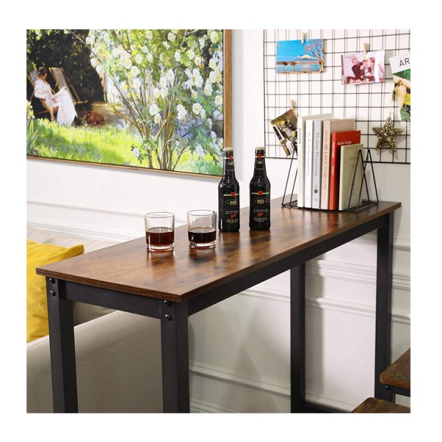 Μεταλλικό Ορθογώνιο Τραπέζι - Bar 120 x 40 x 100 cm VASAGLE LBT12X