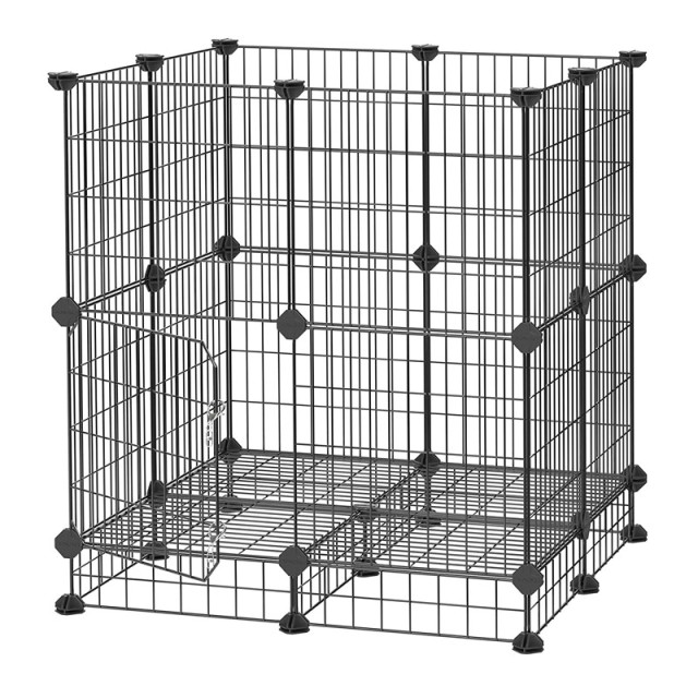 Μεταλλικό Πάρκο Μικρών Ζώων 63 x 63 x 69 cm Songmics LPI03H