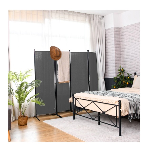 Μεταλλικό Διακοσμητικό Παραβάν 220 x 51 x 173 cm Costway HW68273GR
