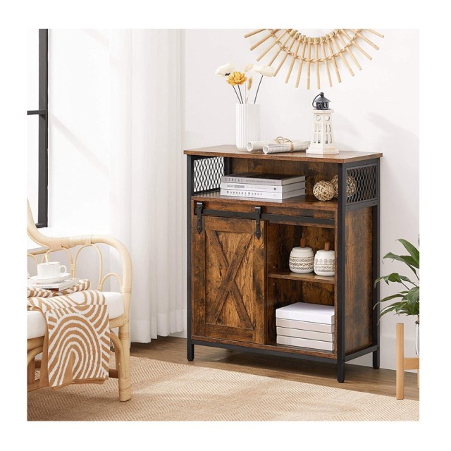 Μεταλλικό Έπιπλο με 1 Ντουλάπι και 1 Ράφι 70 x 30 x 80 cm VASAGLE LSC089B01V1