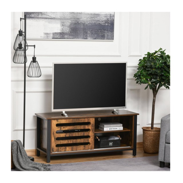 Μεταλλικό Έπιπλο Τηλεόρασης 120 x 42 x 52 cm HOMCOM 839-005