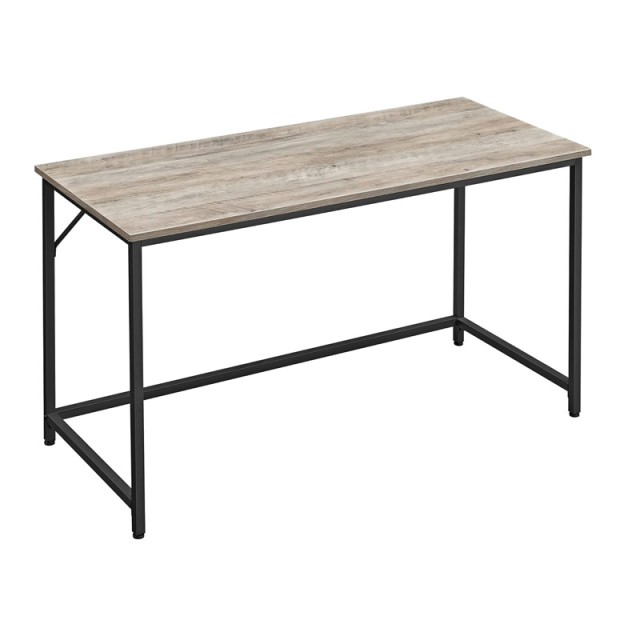 Μεταλλικό Γραφείο 140 x 60 x 75 cm Χρώματος Γκρι VASAGLE LWD043B02