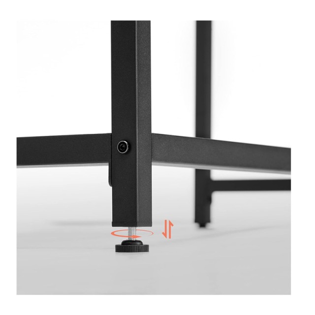 Μεταλλικό Γραφείο 140 x 60 x 75 cm Χρώματος Γκρι VASAGLE LWD043B02